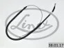 Трос ручника Seat Leon 12- (1463/823 мм) LINEX 38.01.17 (фото 2)