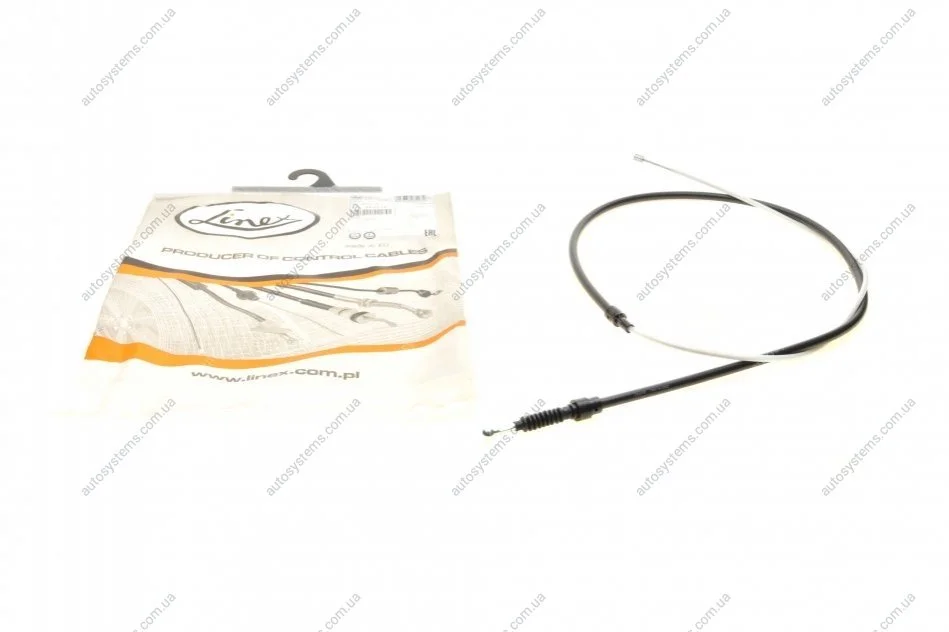 Трос ручника Skoda Roomster 06-10 (1882/1074 мм) LINEX 39.01.12 (фото 1)