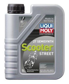 Моторное масло MOTORBIKE 2T SEMISYNTH SCOOTER STREET, API TC, JASO FC, 1л LIQUI MOLY 1621