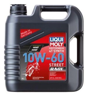 Моторное масло Racing Synth 4T 10W-60, 4 л LIQUI MOLY 1687