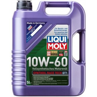 Моторное масло Synthoil Race Tech GT1 10W-60, 5л LIQUI MOLY 1944