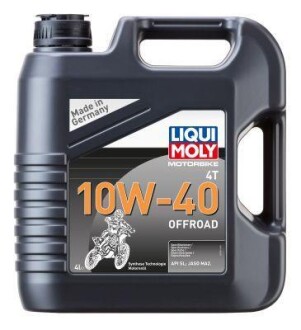 Моторное масло Motorbike 4T Offroad 10W-40, 4 л LIQUI MOLY 3056