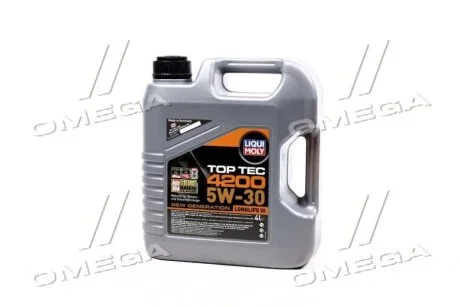 Фото 1 - моторное масло Top Tec 4200 5W-30, 4л LIQUI MOLY 3715 Моторное масло Top Tec 4200 5W-30, 4л LIQUI MOLY 3715 (фото 1)