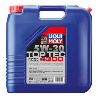 Моторное масло Top Tec 4300 5W-30, 20л LIQUI MOLY 3742