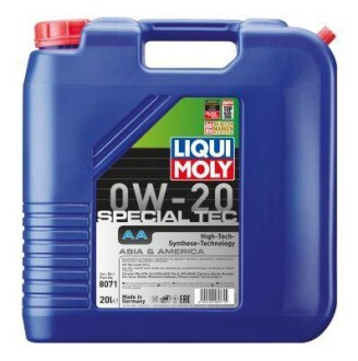 Моторное масло Special Tec AA 0W-20, 20л LIQUI MOLY 8071