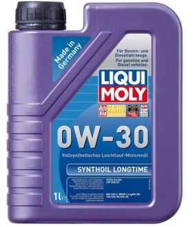 Моторное масло Synthoil Longtime 0W-30, 1л LIQUI MOLY 8976