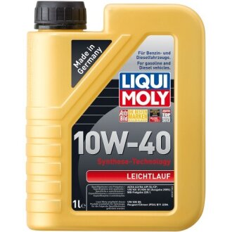 Моторное масло Leichtlauf 10W-40, 1л LIQUI MOLY 9500