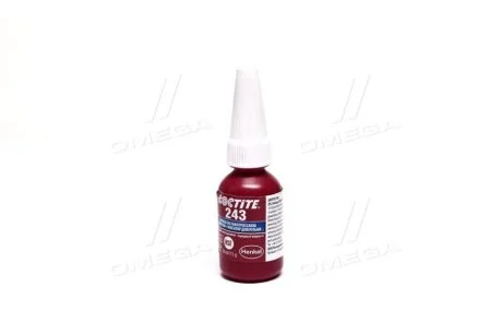Фіксатор різьби LOCTITE 243 (синій) 10 мл (середньої фіксації), макс. діаметр різьби М36 Loctite 1918989