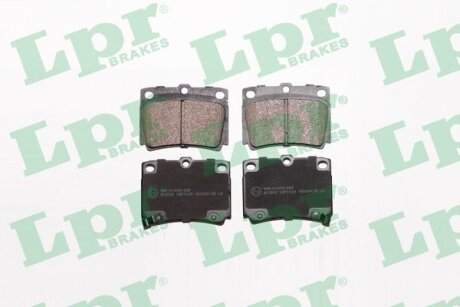 Тормозные колодки дисковые, комплект LPR 05P1029