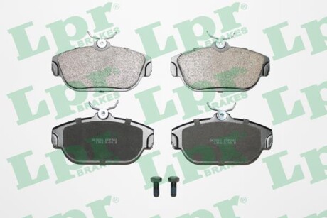 Тормозные колодки дисковые, комплект LPR 05P382