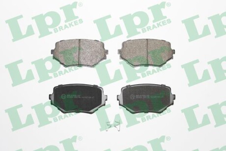 Тормозные колодки дисковые, комплект LPR 05P798