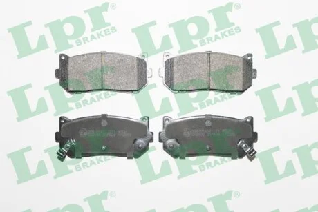 Тормозные колодки дисковые, комплект LPR 05P808