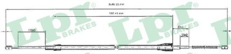 Трос ручника LPR C0812B