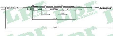 Трос ручника LPR C0931B