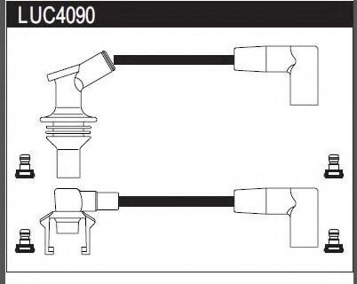 Провода высоковольтные, комплект LUCAS ELECTRICAL LUC4090