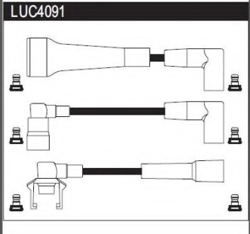 Провода высоковольтные, комплект LUCAS ELECTRICAL LUC4091