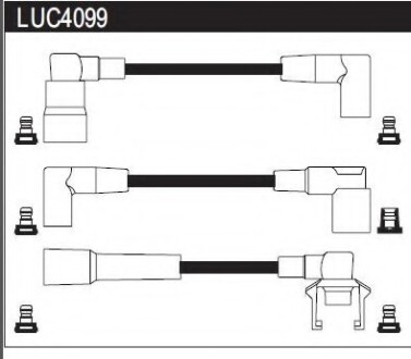 Провода высоковольтные, комплект LUCAS ELECTRICAL LUC4099