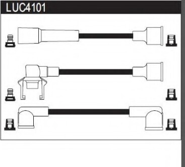 Провода высоковольтные, комплект LUCAS ELECTRICAL LUC4101