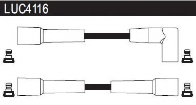 Провода высоковольтные, комплект LUCAS ELECTRICAL LUC4116