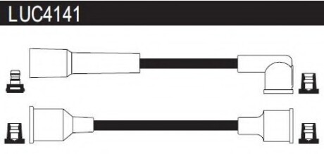 Провода высоковольтные, комплект LUCAS ELECTRICAL LUC4141