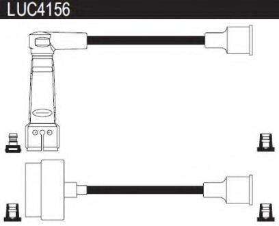 Провода высоковольтные, комплект LUCAS ELECTRICAL LUC4156