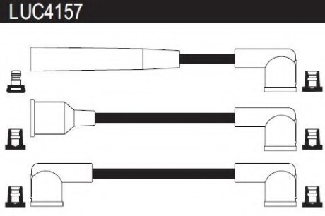 Провода высоковольтные, комплект LUCAS ELECTRICAL LUC4157