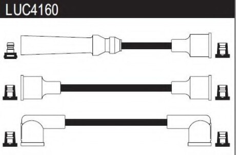 Провода высоковольтные, комплект LUCAS ELECTRICAL LUC4160