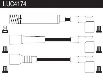 Провода высоковольтные, комплект LUCAS ELECTRICAL LUC4174