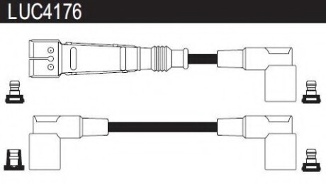 Провода высоковольтные, комплект LUCAS ELECTRICAL LUC4176