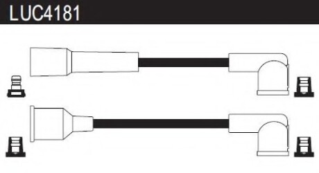Провода высоковольтные, комплект LUCAS ELECTRICAL LUC4181