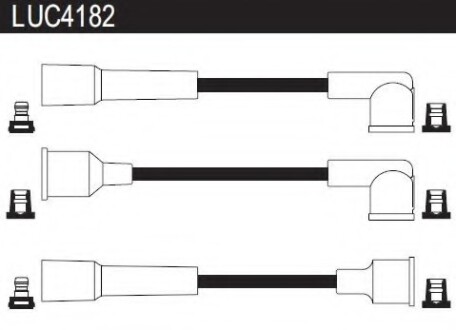 Провода высоковольтные, комплект LUCAS ELECTRICAL LUC4182