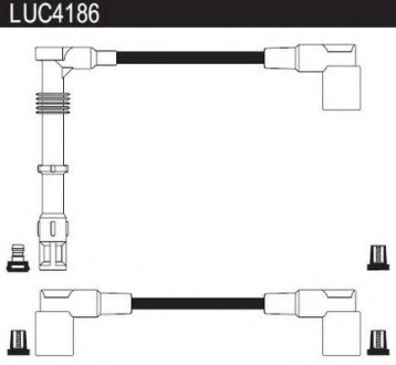 Провода высоковольтные, комплект LUCAS ELECTRICAL LUC4186