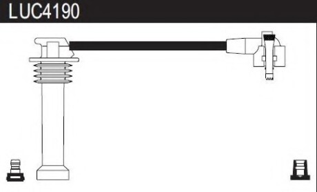 Провода высоковольтные, комплект LUCAS ELECTRICAL LUC4190