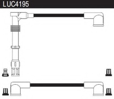 Провода высоковольтные, комплект LUCAS ELECTRICAL LUC4195