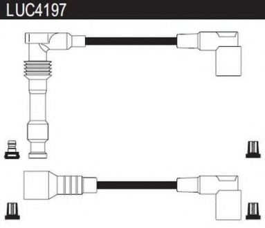 Провода высоковольтные, комплект LUCAS ELECTRICAL LUC4197