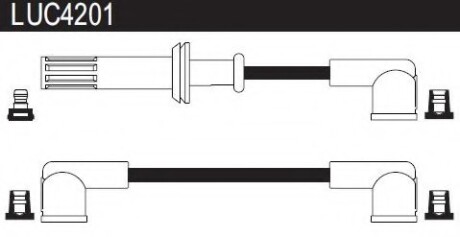 Провода высоковольтные, комплект LUCAS ELECTRICAL LUC4201