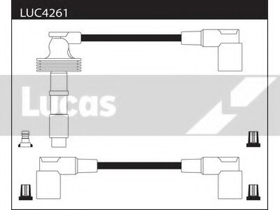 Провода высоковольтные, комплект LUCAS ELECTRICAL LUC4261