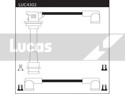 Провода высоковольтные, комплект LUCAS ELECTRICAL LUC4302