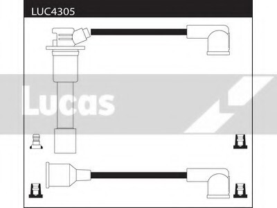 Провода высоковольтные, комплект LUCAS ELECTRICAL LUC4305