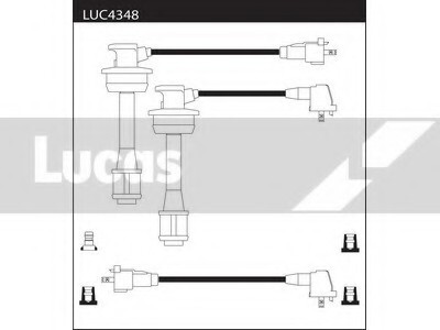 Провода высоковольтные, комплект LUCAS ELECTRICAL LUC4348