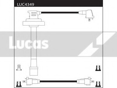 Провода высоковольтные, комплект LUCAS ELECTRICAL LUC4349