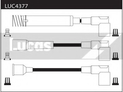 Провода высоковольтные, комплект LUCAS ELECTRICAL LUC4377