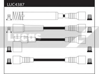 Провода высоковольтные, комплект LUCAS ELECTRICAL LUC4387