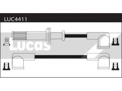 Провода высоковольтные, комплект LUCAS ELECTRICAL LUC4411