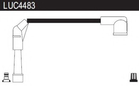Провода высоковольтные, комплект LUCAS ELECTRICAL LUC4483