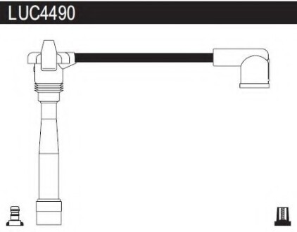 Провода высоковольтные, комплект LUCAS ELECTRICAL LUC4490