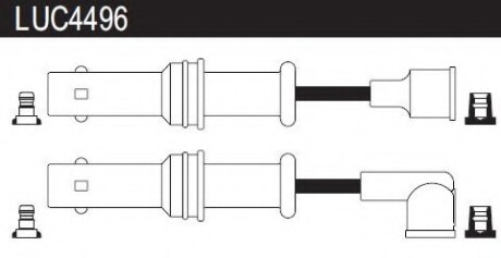 Провода высоковольтные, комплект LUCAS ELECTRICAL LUC4496