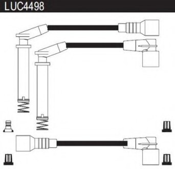 Провода высоковольтные, комплект LUCAS ELECTRICAL LUC4498