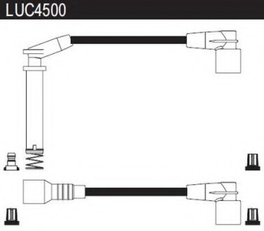 Провода высоковольтные, комплект LUCAS ELECTRICAL LUC4500