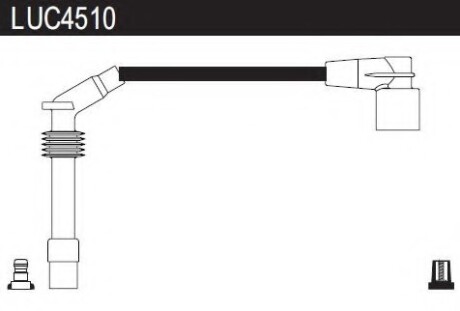 Провода высоковольтные, комплект LUCAS ELECTRICAL LUC4510